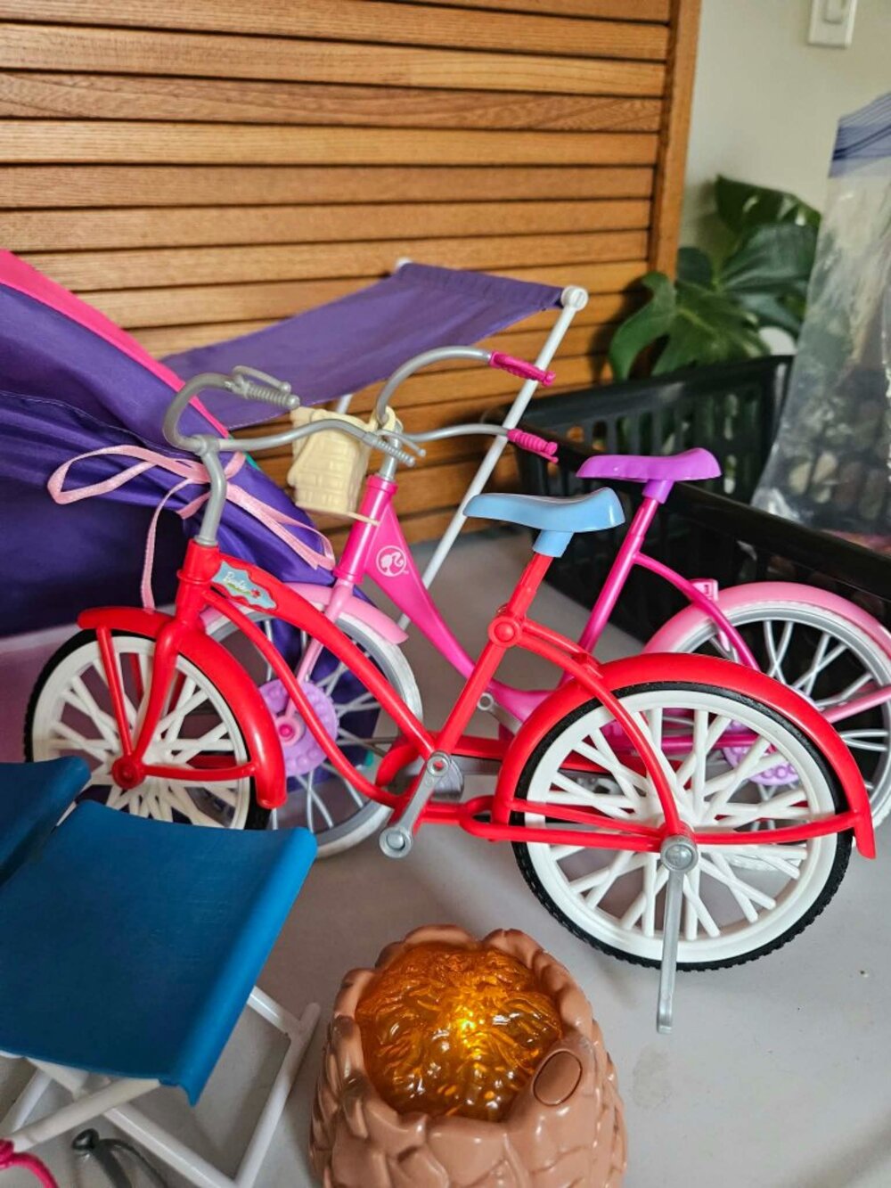 1990s Barbie Camping Tent and Camping Accessories